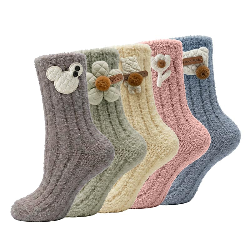 Kids Animal Fuzzy Socks | Polar Feet