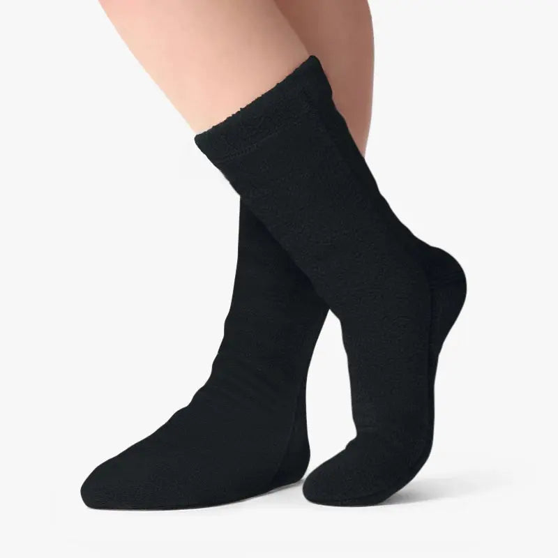 Polar Feet Fleece Socks - Black Polar Feet