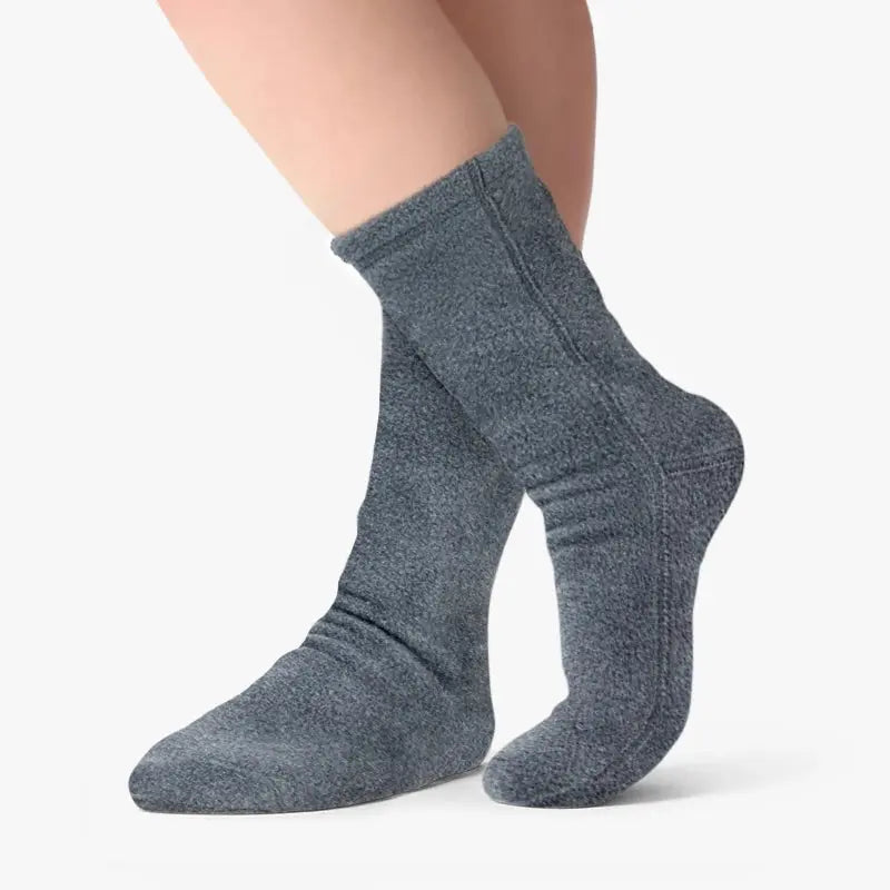 Polar Feet Fleece Socks - Soft Grey Polar Feet