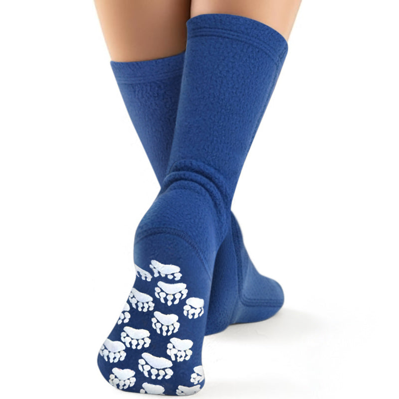 Kids' Nonskid Fleece Socks - Denim