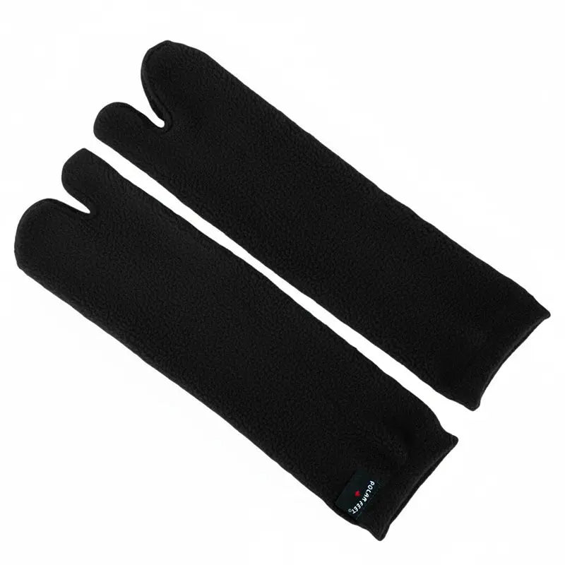 Polar Feet Fleece Tabi Socks - Black Polar Feet