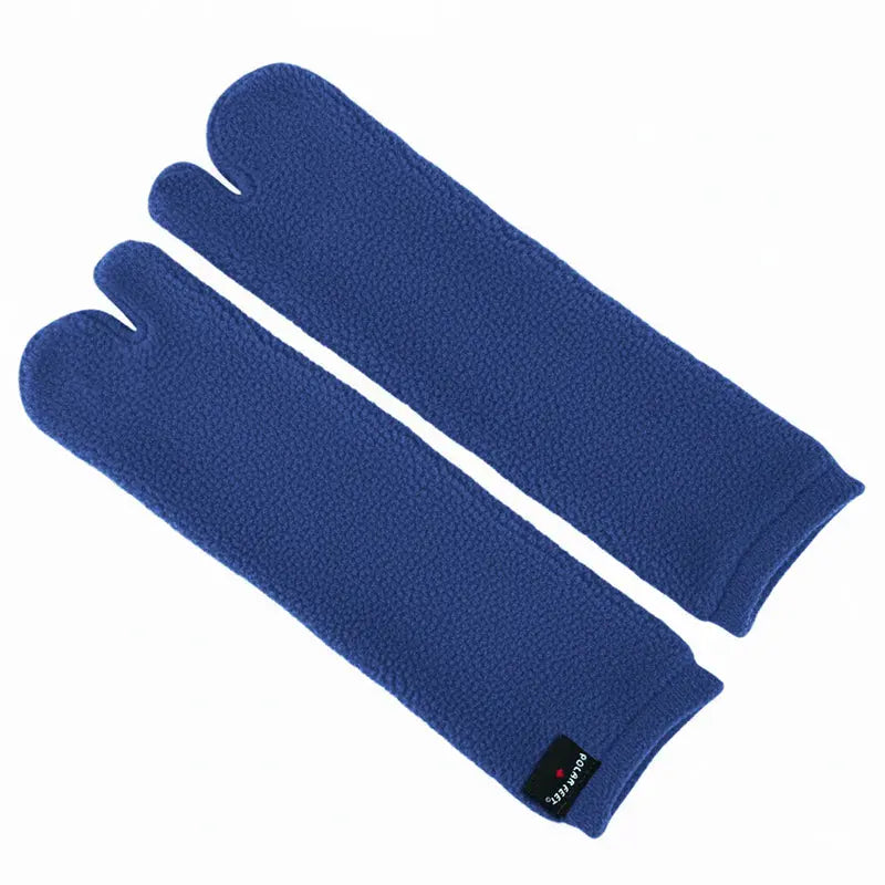 Polar Feet Fleece Tabi Socks - Denim Polar Feet