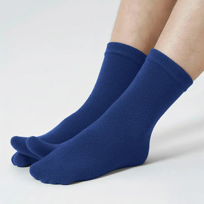 Polar Feet Fleece Tabi Socks - Denim Polar Feet