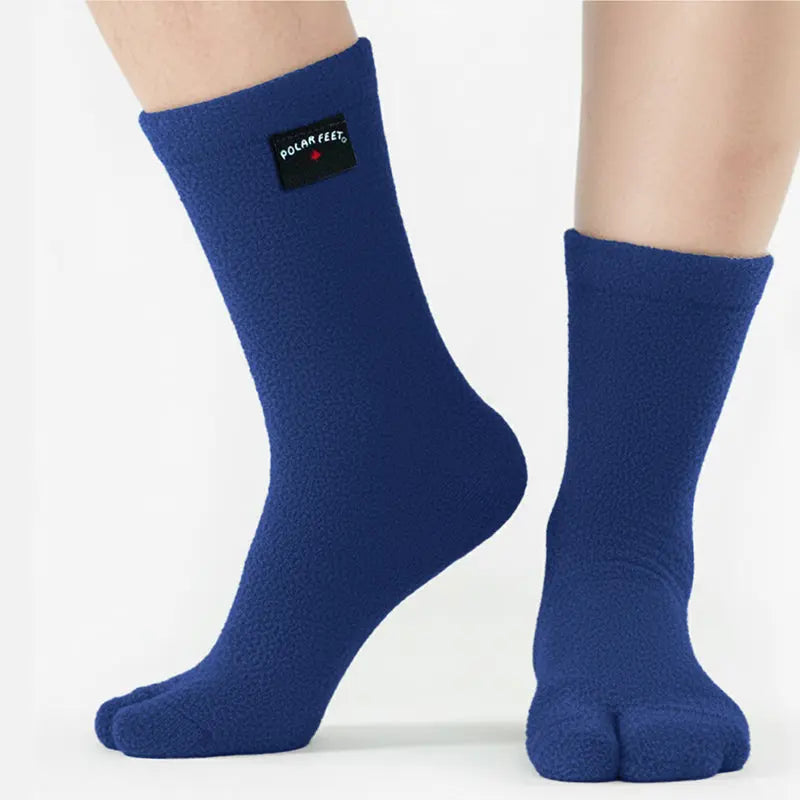 Polar Feet Fleece Tabi Socks - Denim Polar Feet