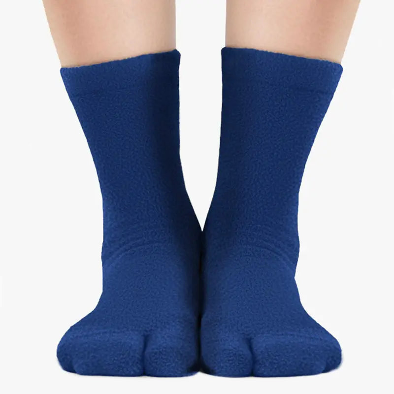Polar Feet Fleece Tabi Socks - Denim Polar Feet
