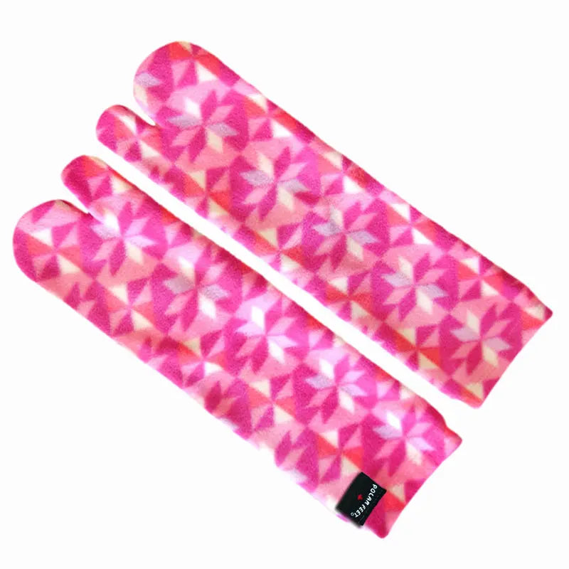 Polar Feet Fleece Tabi Socks - Kaleidoscope Polar Feet