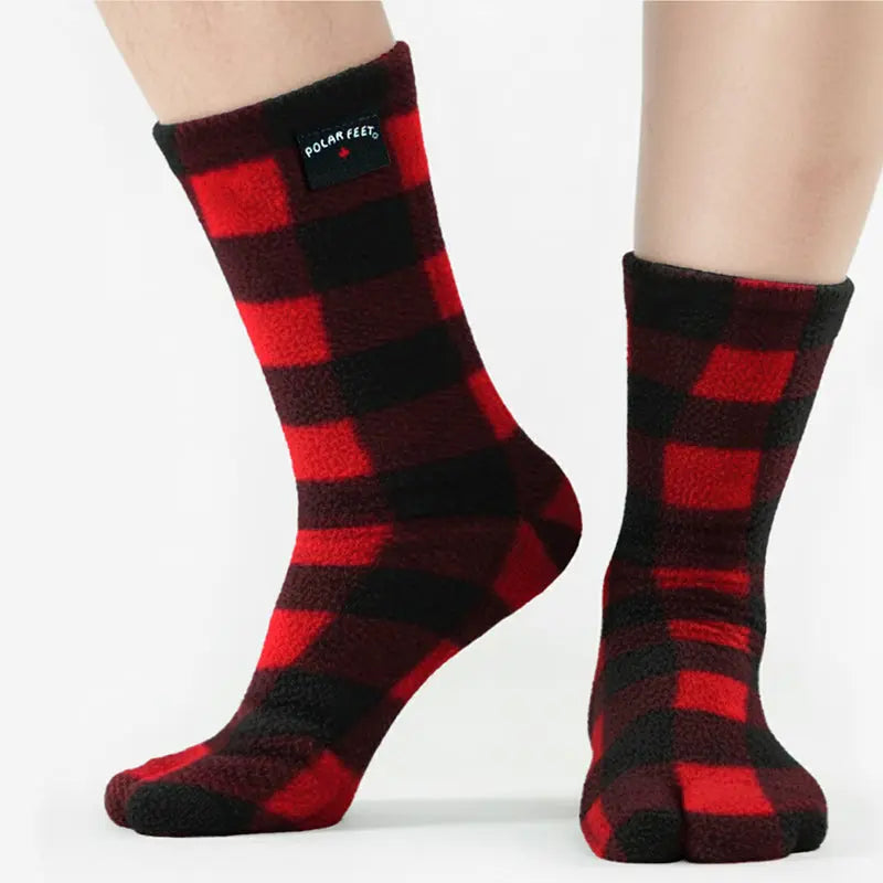 Polar Feet Fleece Tabi Socks - Lumberjack Polar Feet