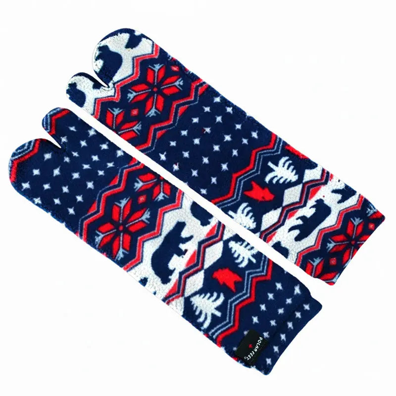 Polar Feet Fleece Tabi Socks - Polar Bear Polar Feet