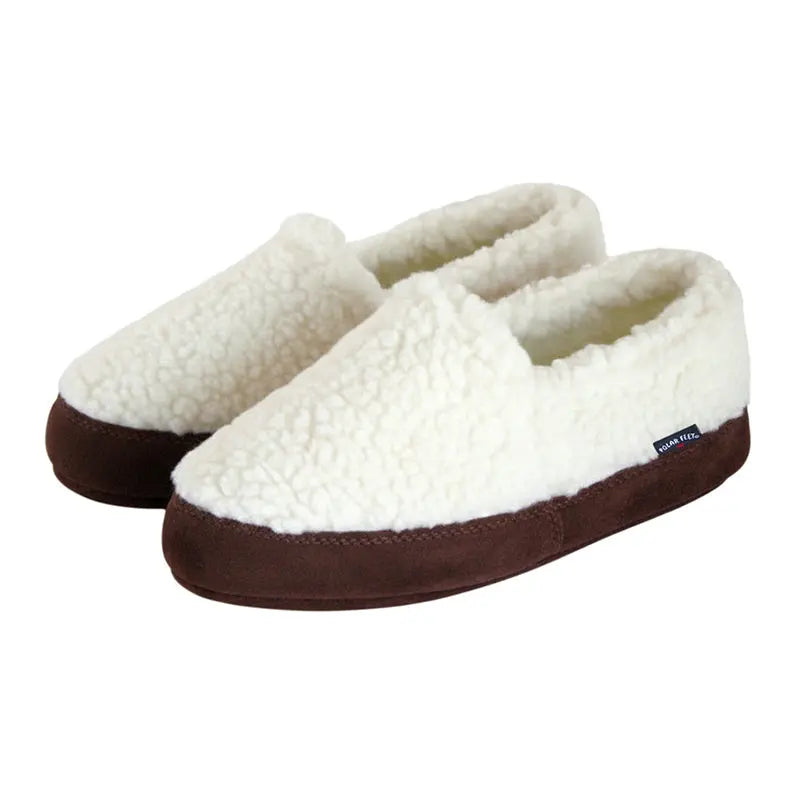 Polar Feet Kids' Perfect Mocs White Berber Polar Feet
