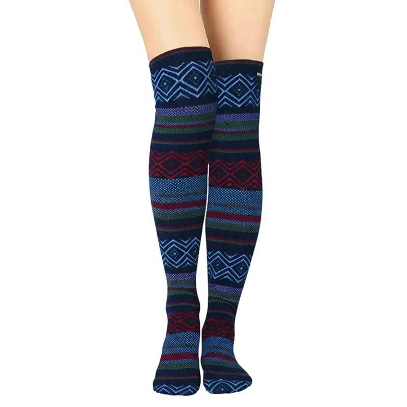 Over The Knee Fleece Socks - Nordic Polar Feet