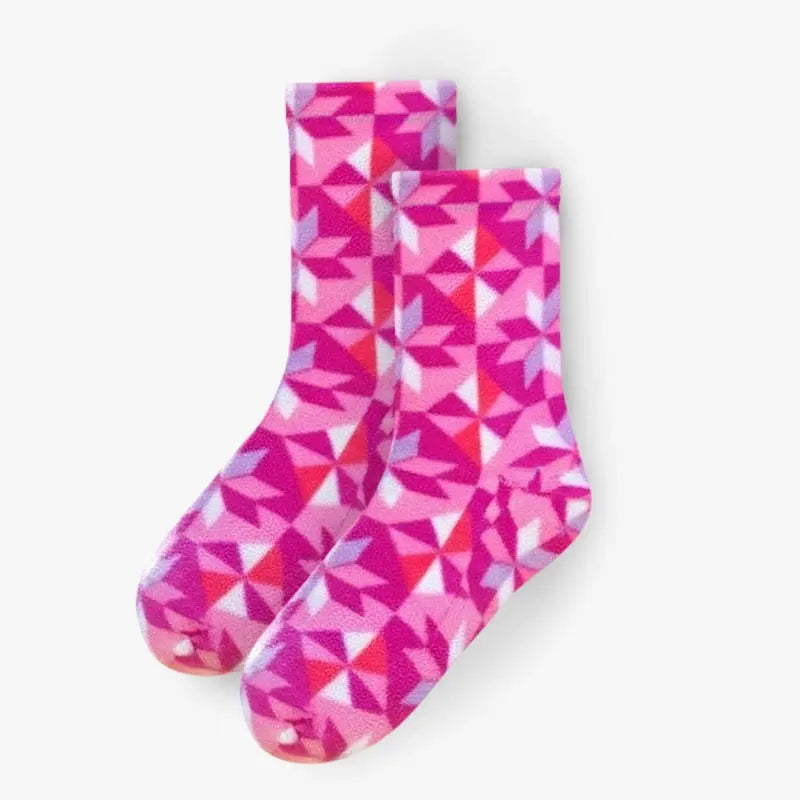 Polar Feet Fleece Socks - Kaleidoscope Polar Feet