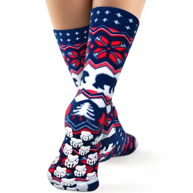 Kids' Nonskid Fleece Socks - Polar Bear Polar Feet