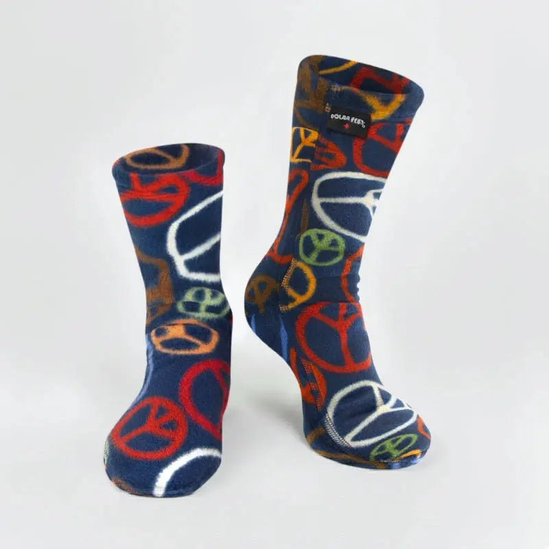 Kids' Fleece Socks - Peace Polar Feet