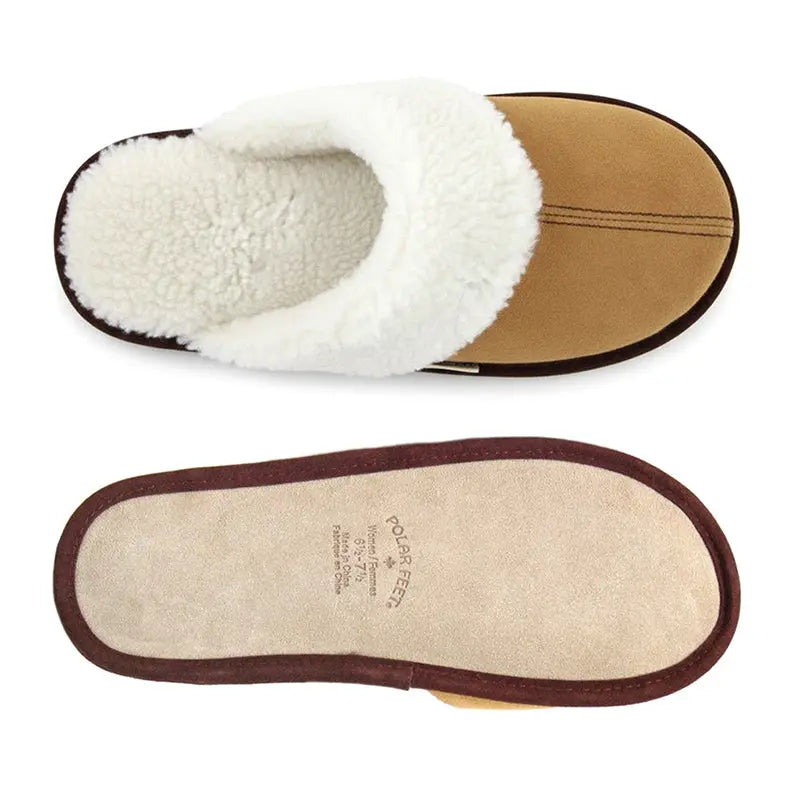 Polar Feet Women's Fine Suede Scuffs Polar Feet