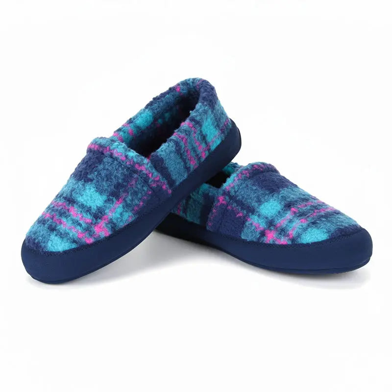 Women's Perfect Mocs - Peacock Plaid Polar Feet