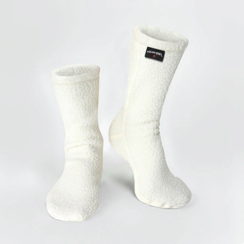 Polar Feet Supersoft Fleece Socks - Cream