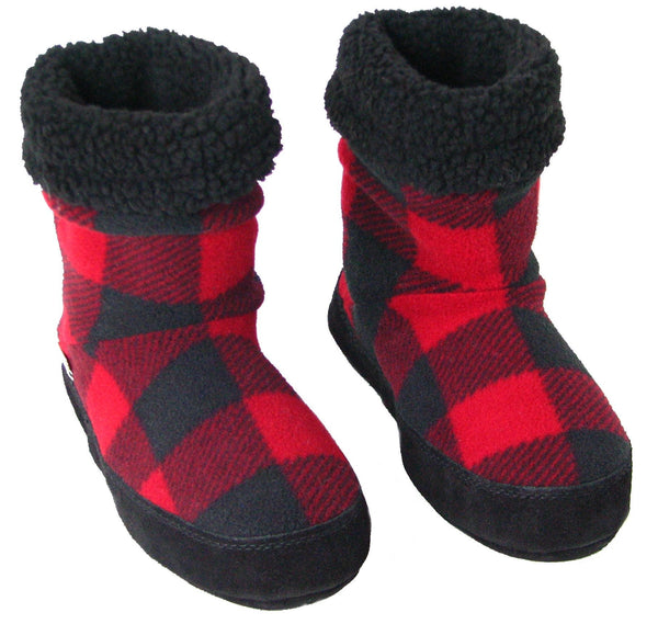 Tartan shop boot slippers