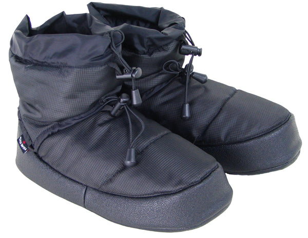 Polar Feet Camp Booties - Black, Indoor/outdoor Slippers