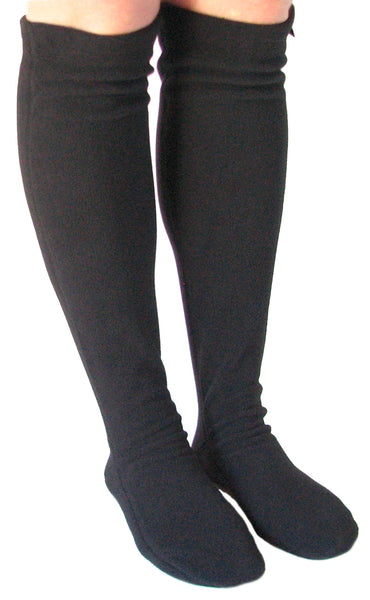 TABI SOCKS OVER THE KNEE BLACK