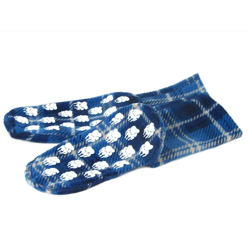 Polar Feet Fleece Socks - Blue Flannel Polar Feet