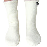 Polar Feet White Berber Fleece Socks Front View