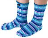 Kids' Nonskid Fleece Socks - Ripple