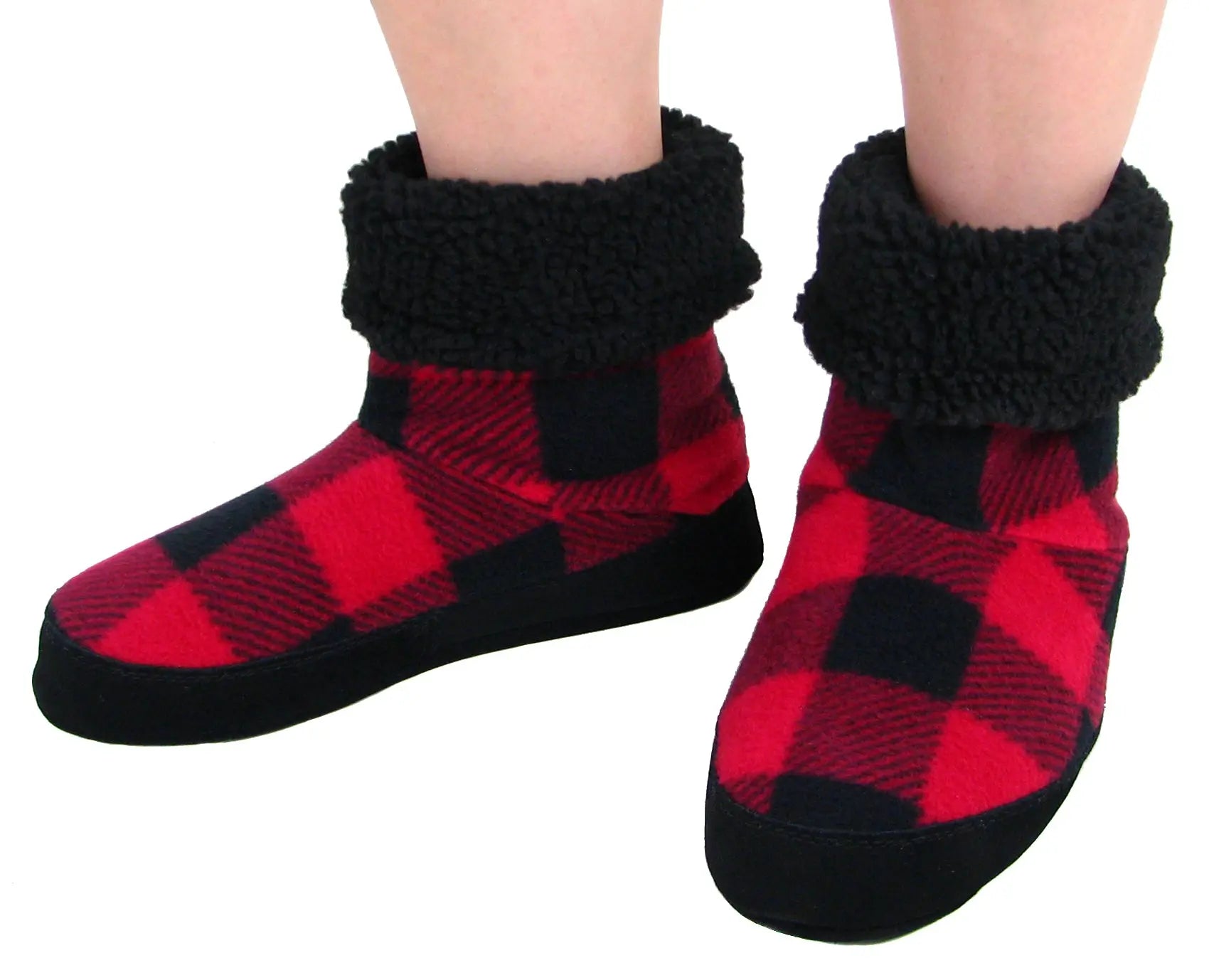 Polar Feet Women's Snugs - Buffalo Plaid Polar Feet