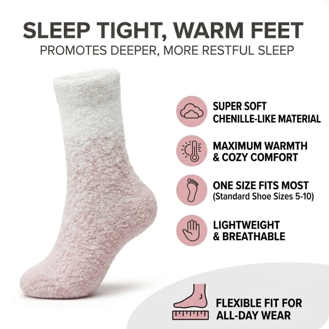 Kids Two-Color Fuzzy Socks 3-Pack - Black, Coffee & Dark Gray - view 2