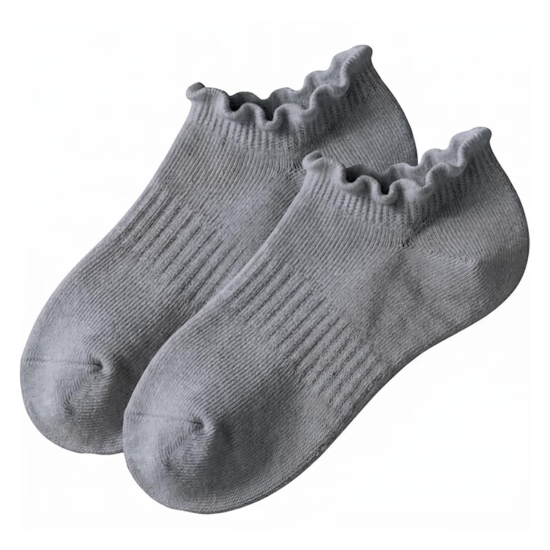 Polar Feet Ankle Yoga Socks in Cloud Grey - Regular Sole - Photo 3
