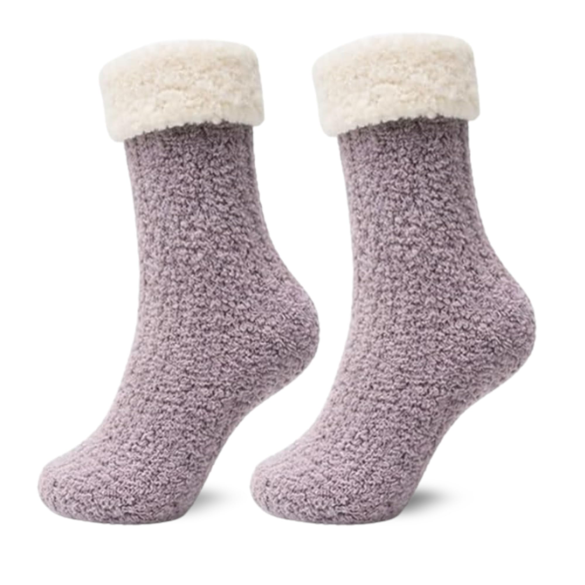 Women's Folded Teddy Fleece Socks 3-Pack - Lilac - view 7