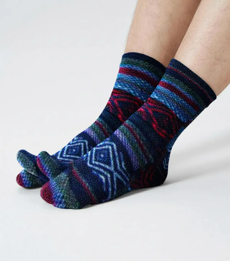 Polar Feet SUPER STRETCHY Fleece Tabi Socks - Nordic Polar Feet