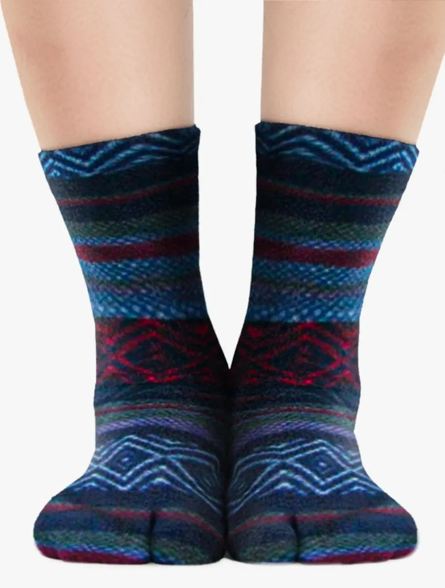 Polar Feet SUPER STRETCHY Fleece Tabi Socks - Nordic Polar Feet