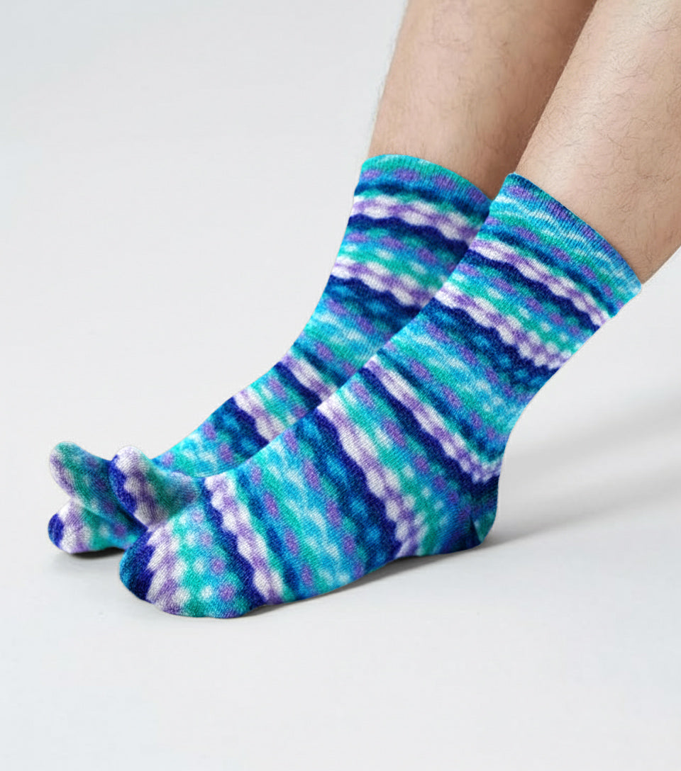 Polar Feet Fleece Tabi Socks - Ripple