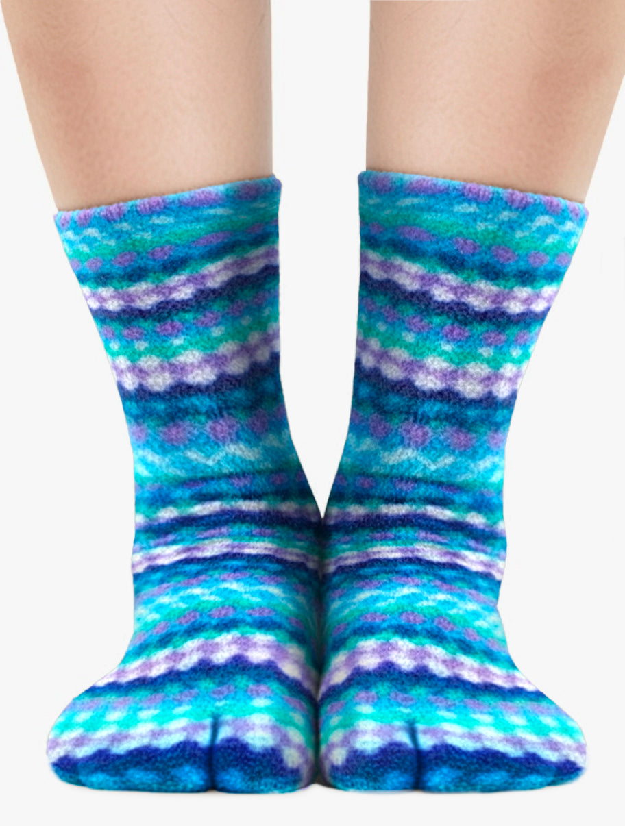 Polar Feet Fleece Tabi Socks - Ripple