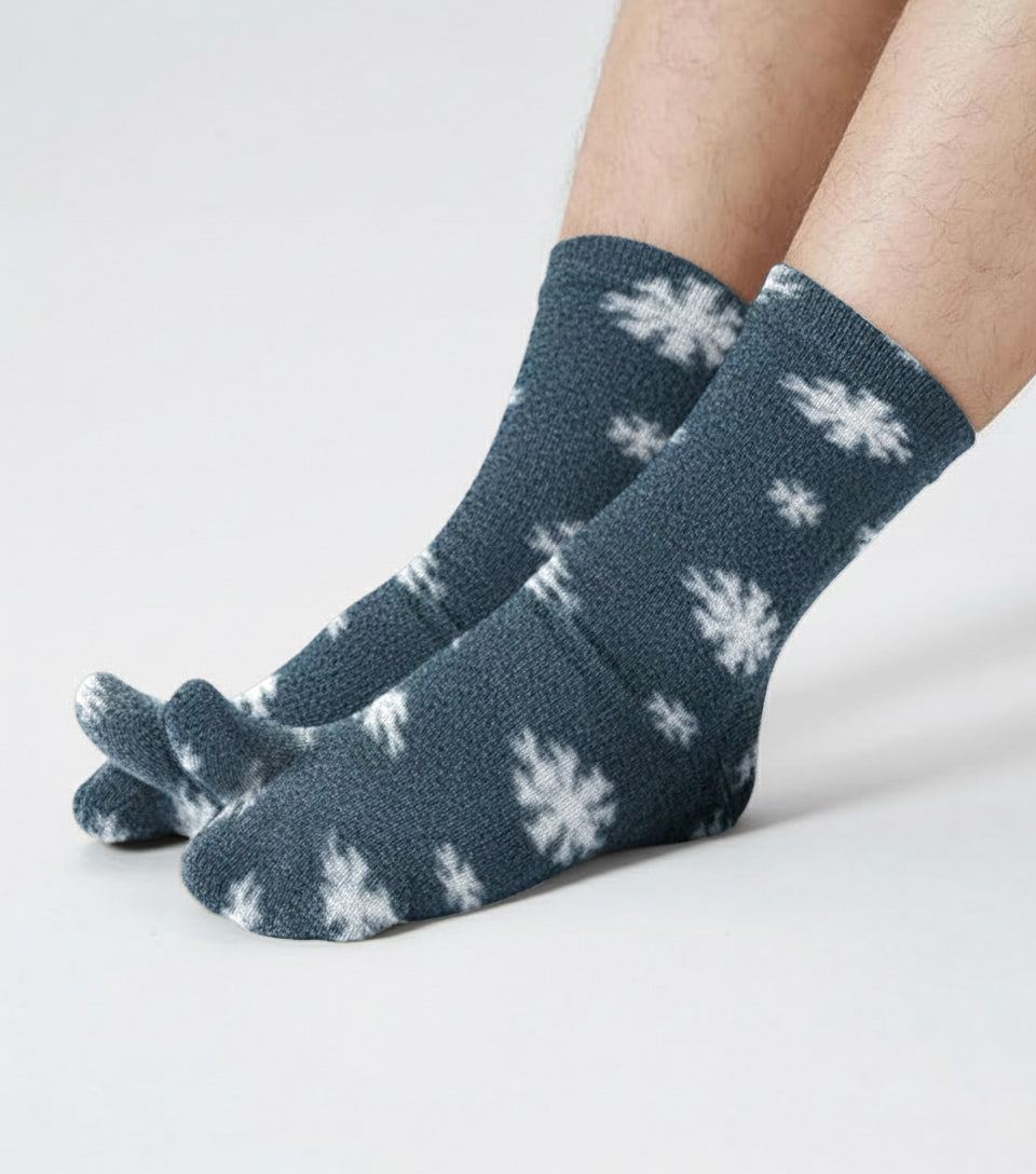 Polar Feet Fleece Tabi Socks - Snow