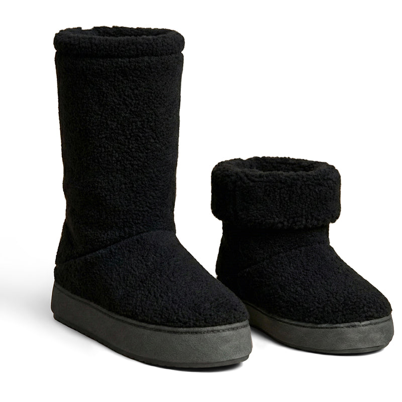 Polar Feet Men's Snugs - Black Berber