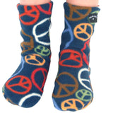 Polar Feet Kids Fleece Socks - Peace