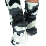 Kids' Nonskid Fleece Socks - Snow Camo