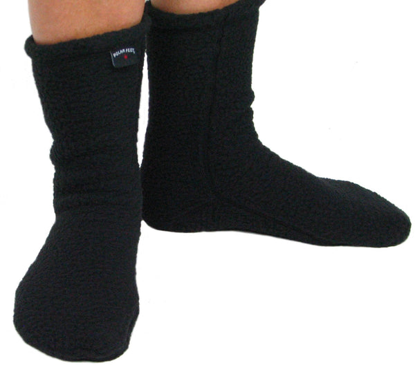 Polar Feet Supersoft Fleece Socks - Black