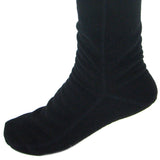 Over The Knee Fleece Socks - Black