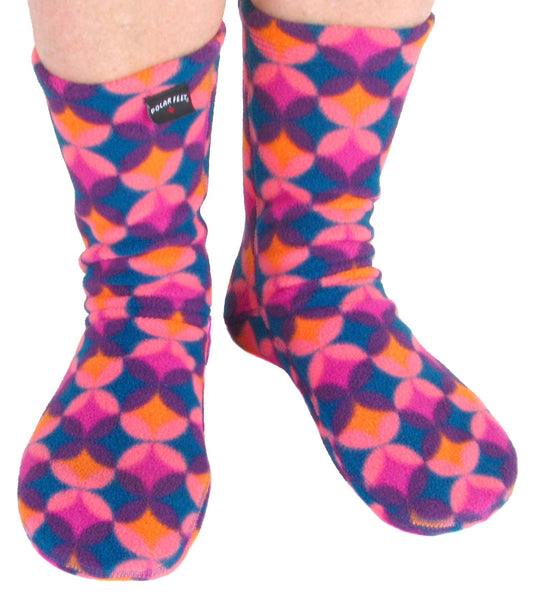 Kids' Fleece Socks - Art Deco