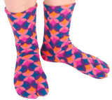 Polar Feet Fleece Tabi Socks - Art Deco