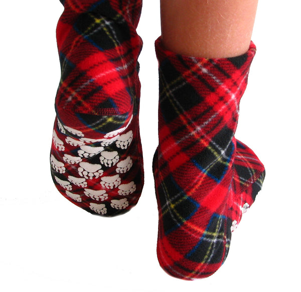 Kids' Nonskid Fleece Socks - Highlander