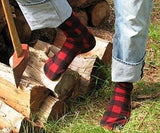 Polar Feet Fleece Socks in Lumberjack Regular Sole v1