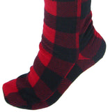 Over The Knee Fleece Socks - Lumberjack