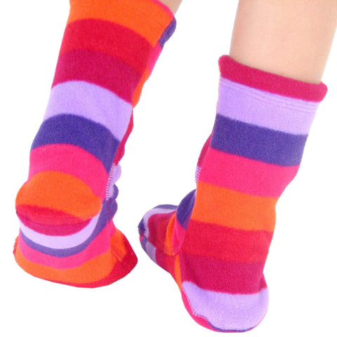 Polar Feet Kids Fleece Socks - Jellybean