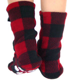 Kids' Nonskid Fleece Socks - Lumberjack