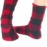 Polar Feet Kids Fleece Socks - Lumberjack