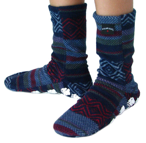 Kids' Nonskid Fleece Socks - Cosmos