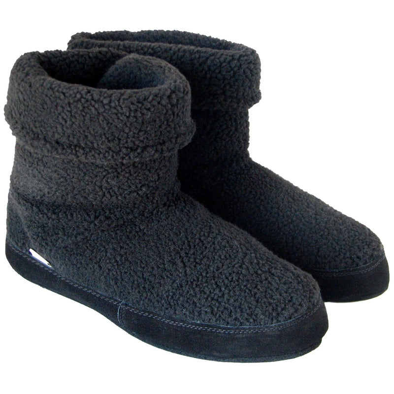 Polar Feet Men's Snugs Black Berber
